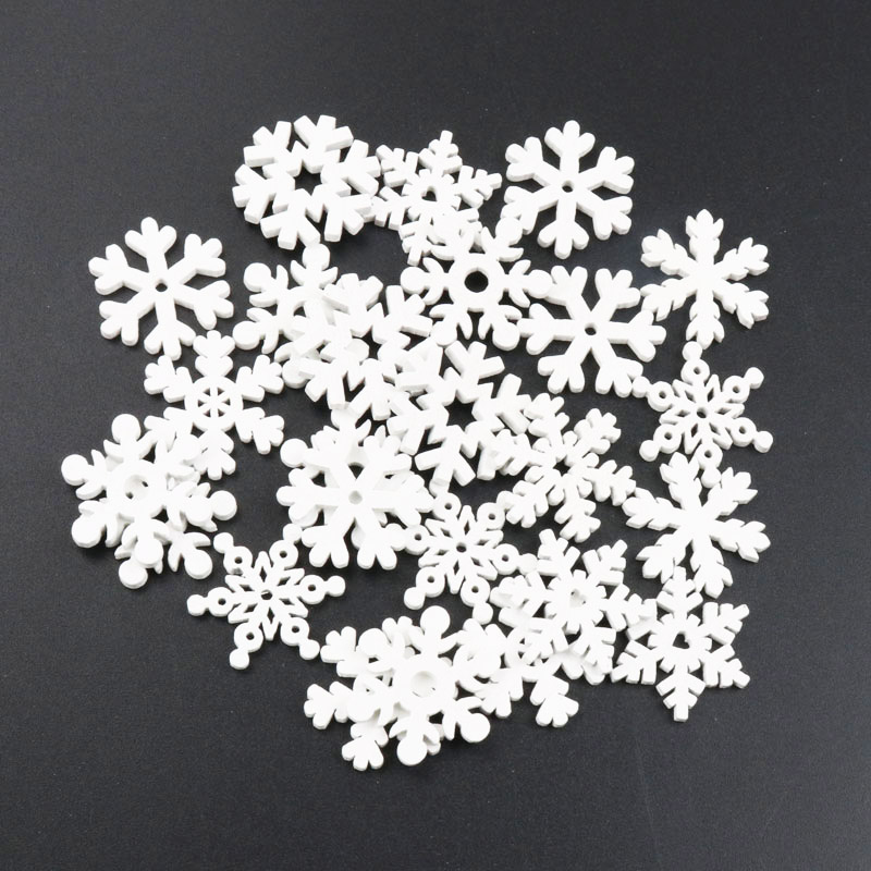 Christmas Craft Embellishment - 20Pcs คริสต์มาสเกล็ดหิมะธรรมชาติ Scrapbooking Craft สำหรับ Embellishments
