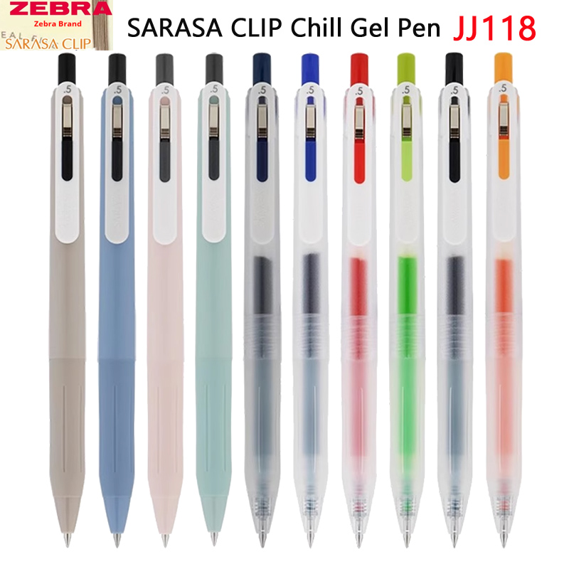 Zebra Pen Sarasa - ปากกาเจลแบบกด Sarasa รุ่น JJ118 สี/ดำ ขนาด