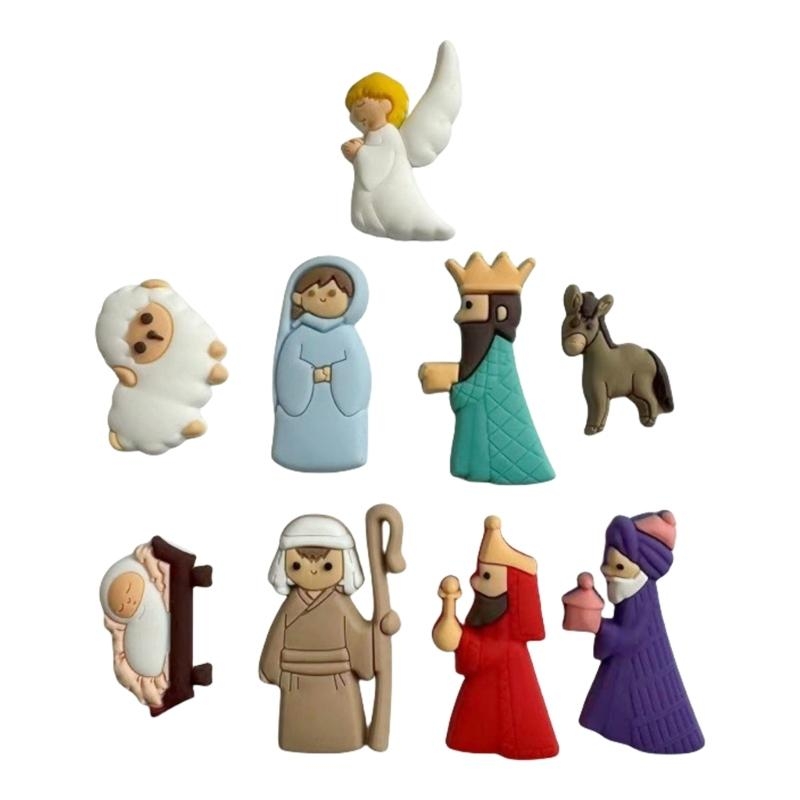 G6KF 9PCS/ชุดการประสูติฉากการป - Christmas Craft Embellishment บทวิจารณ์และราคา