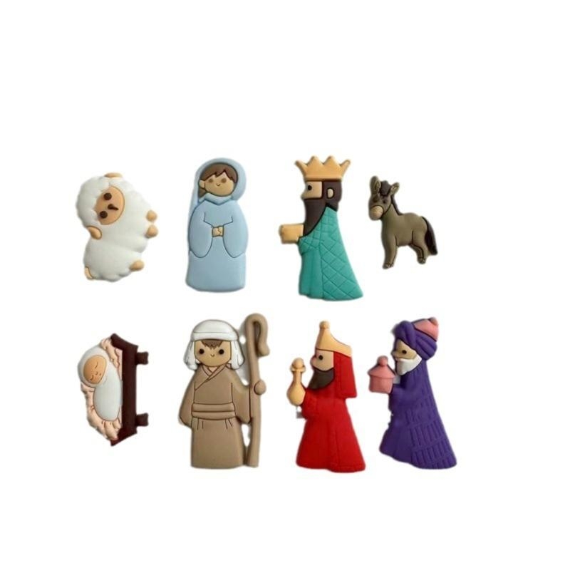 G6KF 9PCS/ชุดการประสูติฉากการป - Christmas Craft Embellishment บทวิจารณ์และราคา