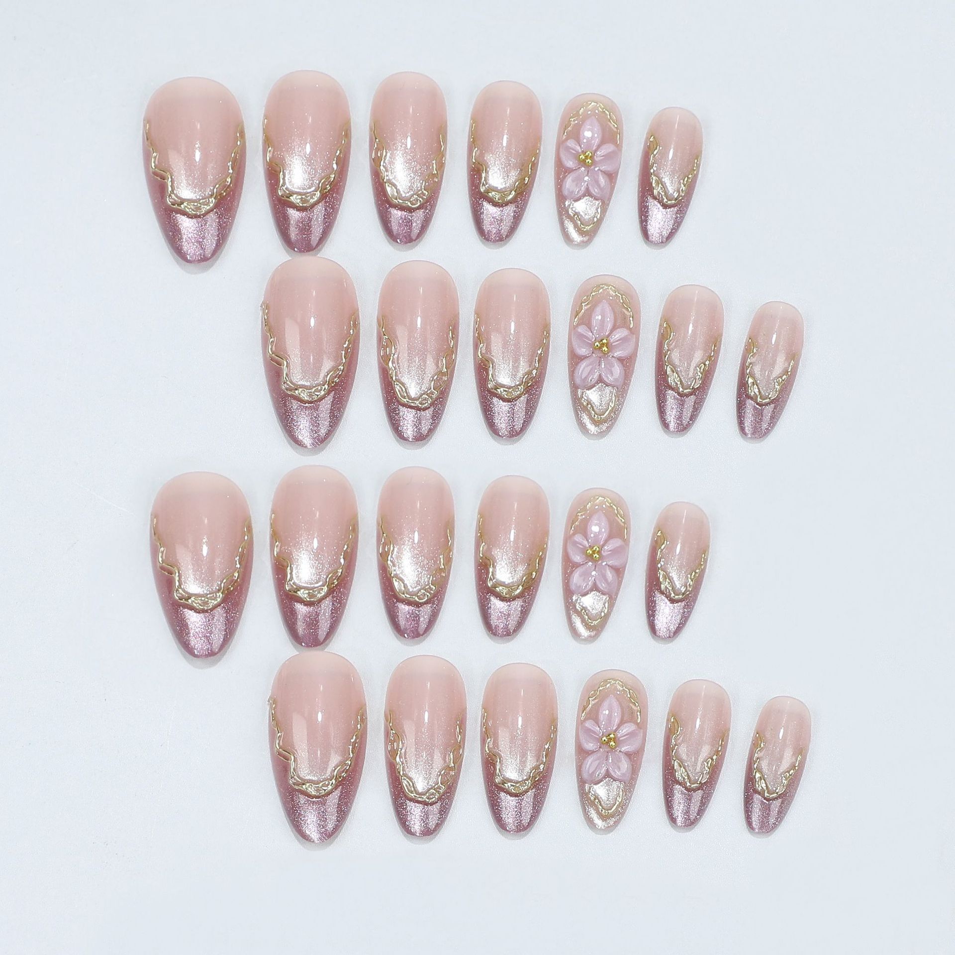 เล็บปลอมลายดอกไม้ 3 มิติ พร้อม - Embroidery Embellishments บทวิจารณ์และราคา
