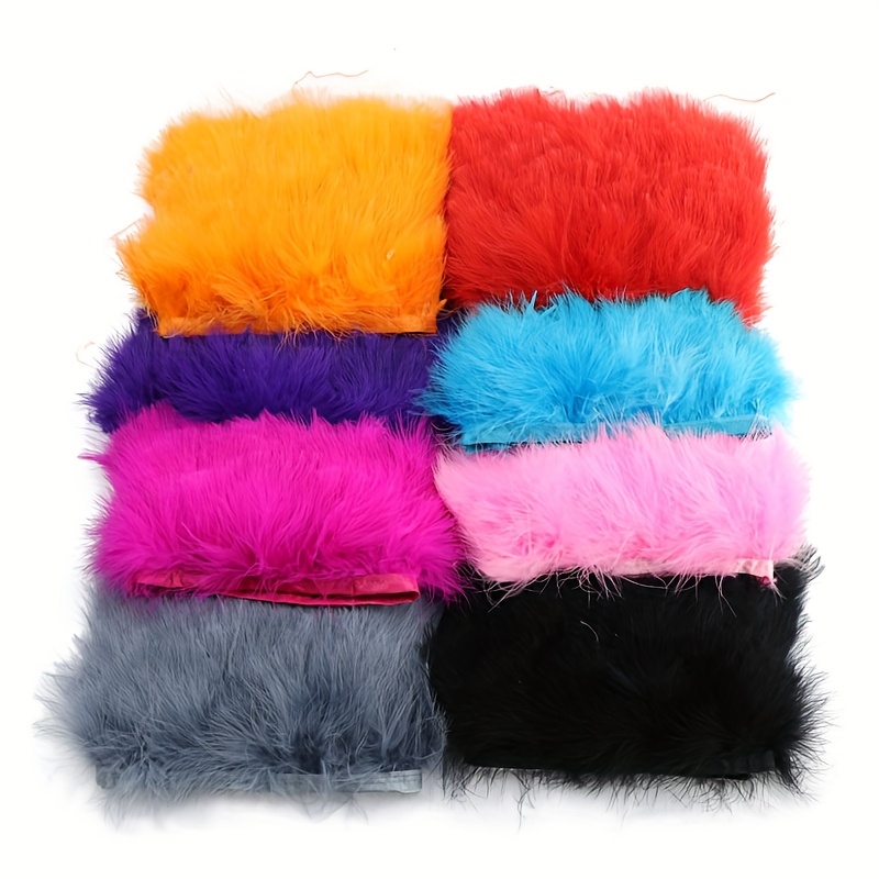 ริบบิ้นขนไก่งวงฟูฟ่อง ขนาด 8-1 - Feather Trim Marabou บทวิจารณ์และราคา