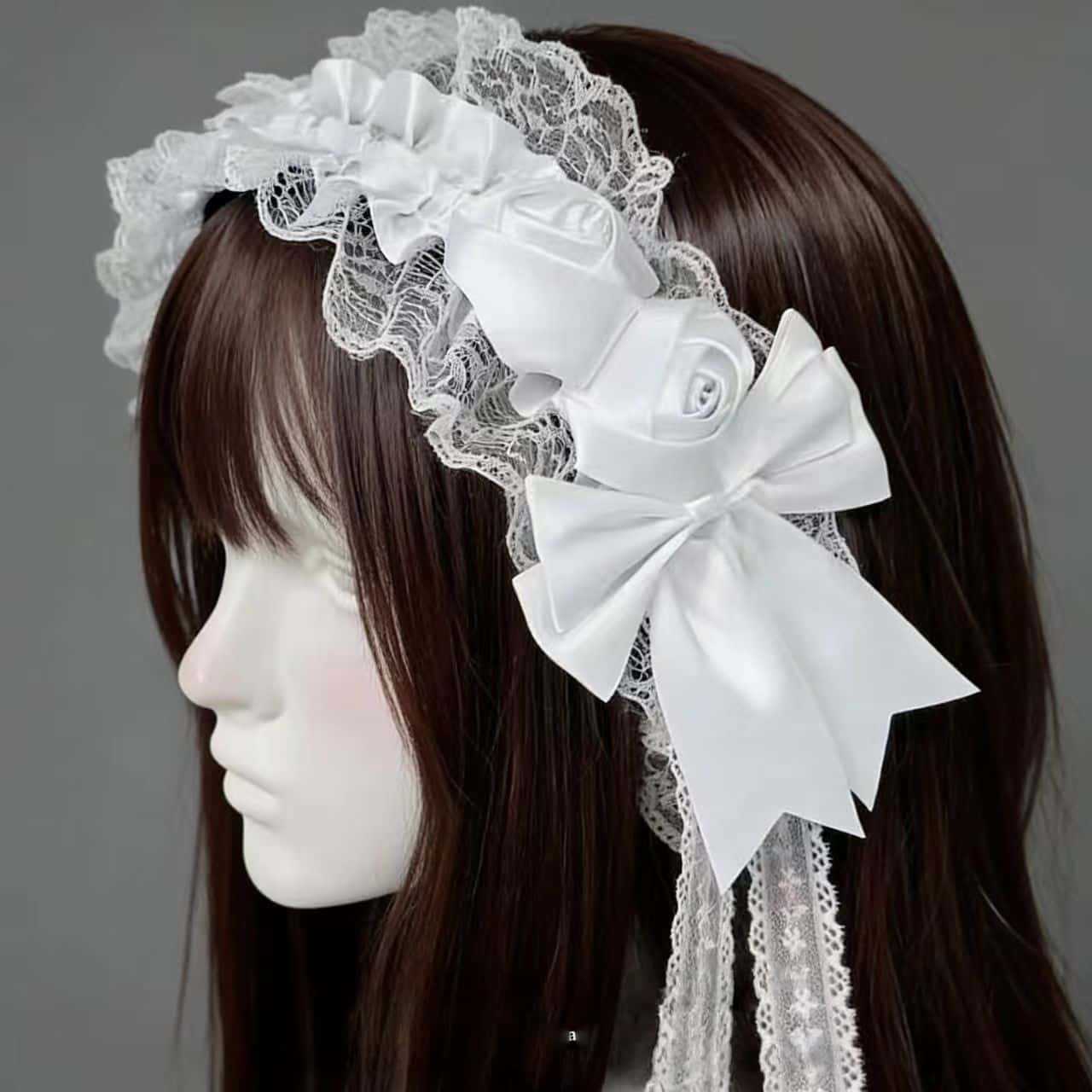 ที่คาดผมลูกไม้สไตล์โกธิคโลลิต้ - Tassel Fringe Trim บทวิจารณ์และราคา