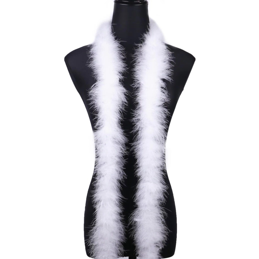แถบขนมาราบูยาว 2 เมตร ขนเทียมฟ - Feather Trim Marabou บทวิจารณ์และราคา