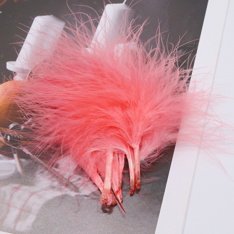 8-12ซม.สี Plumas ธรรมชาติตุรกี - Feather Trim Marabou บทวิจารณ์และราคา