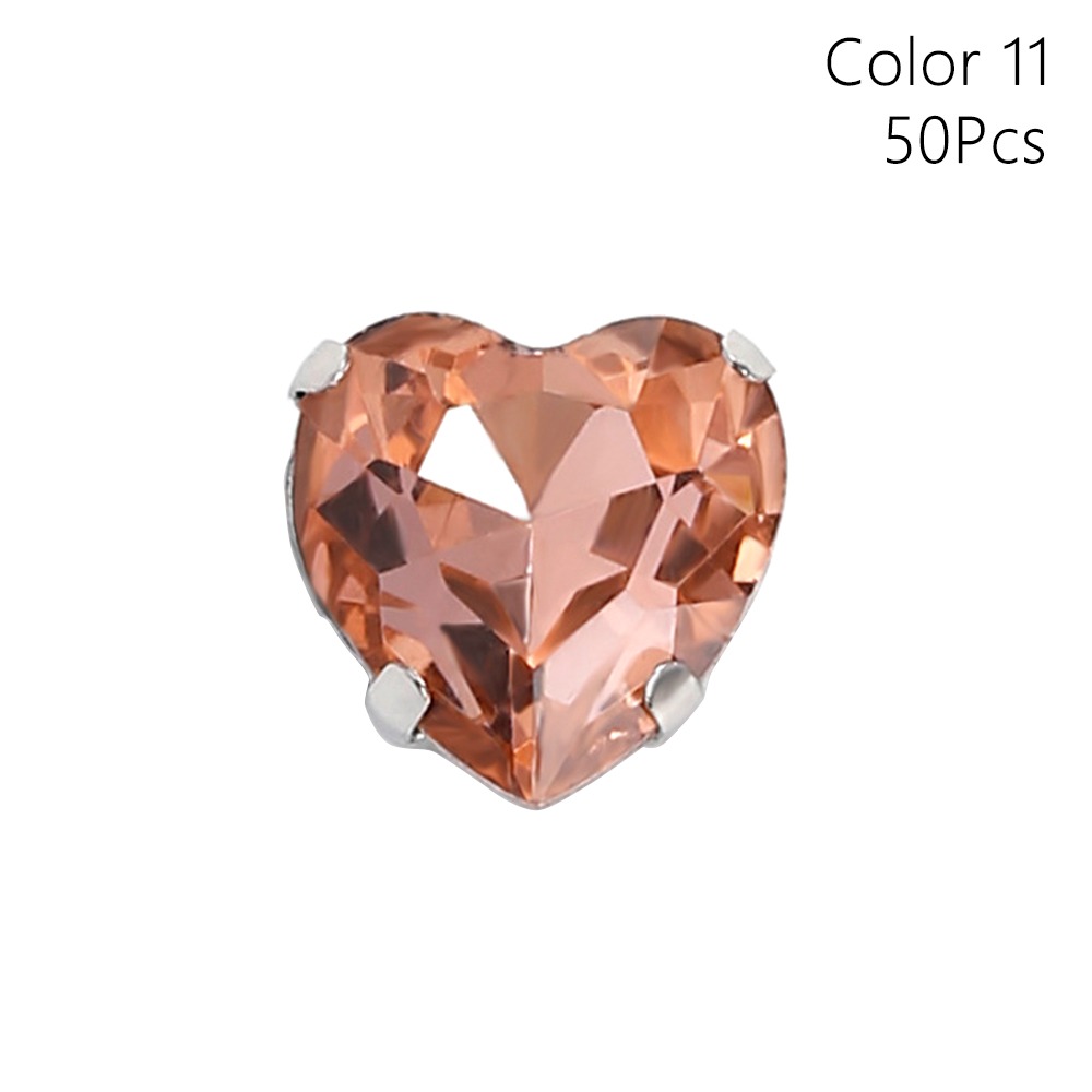 50 ชิ้น/แพ็ค คริสตัลรูปหัวใจแบ - Sew On Rhinestone บทวิจารณ์และราคา