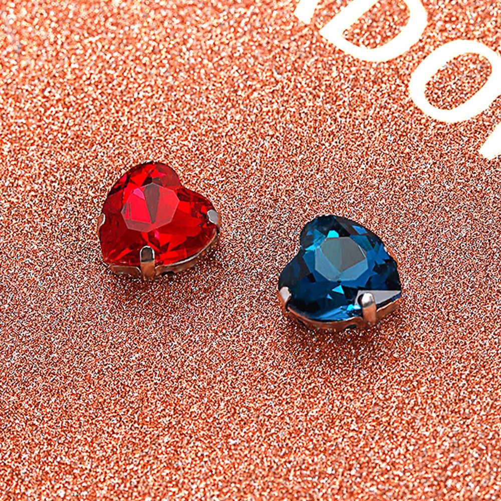 50 ชิ้น/แพ็ค คริสตัลรูปหัวใจแบ - Sew On Rhinestone บทวิจารณ์และราคา
