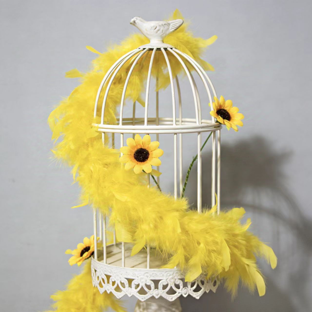 ขนนกมาราบูตุรกี 2 เมตร น้ำหนัก - Feather Trim Marabou บทวิจารณ์และราคา