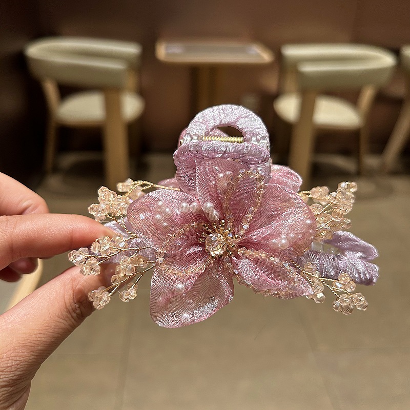 Elegant เกาหลีอุปกรณ์เสริมผมผ้ - Crystal Mesh Fabric บทวิจารณ์และราคา